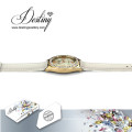 Destiny Jewellery Crystal From Swarovski Leather Watch